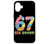 Custodia per iPhone 16 Plus Six Seven 67 Number Ice Cream Drip Meme 6 7 Kids boys Girls