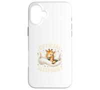 Custodia per iPhone 16 Plus Sleepshirt ufficiale Cute Baby Giraffe Cozy