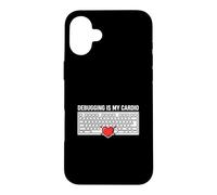 Custodia per iPhone 16 Plus Software Developer Programmer Debugging Is My Cardio