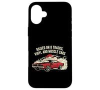 Custodia per iPhone 16 Plus Sollevato su vinile e design V8s Classic 70 Charger Lover