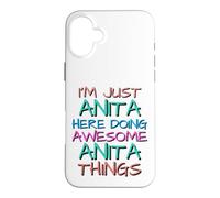 Custodia per iPhone 16 Plus Solo Anita Fare Impressionante Anita Cose Divertente
