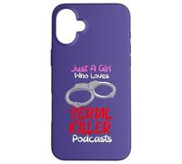 Custodia per iPhone 16 Plus Solo una ragazza che ama i podcast di serial killer True Crimes