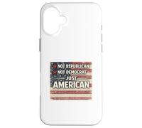 Custodia per iPhone 16 Plus Solo valori paziotici americani, non repubblicani o democratici