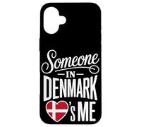 Custodia per iPhone 16 Plus Someone In Denmark Loves Me Heart Danish Flag