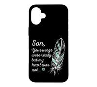 Custodia per iPhone 16 Plus Son Wings Were Ready By My Heart Not Memorial