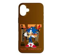 Custodia per iPhone 16 Plus Sonic the Hedgehog New York City Rush Viaggio