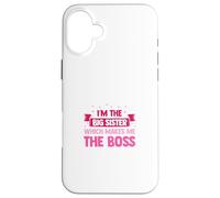Custodia per iPhone 16 Plus Sono la sorella maggiore che mi fa il capo Sis amore fratelli
