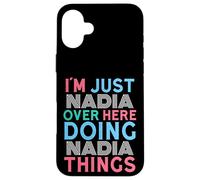 Custodia per iPhone 16 Plus Sono solo Nadia qui a fare il nome di Nadia Things