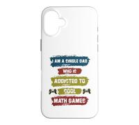 Custodia per iPhone 16 Plus Sono un papà single che è dipendente da Cool Math Games Gaming