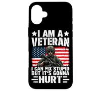 Custodia per iPhone 16 Plus Sono un veterano che posso aggiustare stupido ma farà male