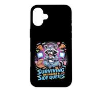Custodia per iPhone 16 Plus Sopravvivere a snack e missioni secondarie Gamer