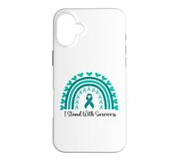 Custodia per iPhone 16 Plus Sostengo i sopravvissuti alla consapevolezza delle aggressioni sessuali Boho Rainbow