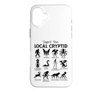 Custodia per iPhone 16 Plus Sostieni il tuo grafico delle creature leggendarie criptidiche locali