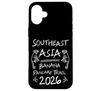 Custodia per iPhone 16 Plus Southeast Asia Banana Pancake Trail 2026 Backpacker Regalo