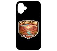 Custodia per iPhone 16 Plus Souvenir del Parco Nazionale delle Canyonlands Utah Memorabilia Escursionista