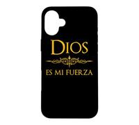 Custodia per iPhone 16 Plus Spagnolo, Espanol Design religioso Dios es mi Fuerza