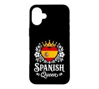 Custodia per iPhone 16 Plus Spanish Queen Spain Flag Proud Spanish Woman