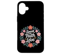 Custodia per iPhone 16 Plus Speak The Truth In Love Gentile Onestà Fede -