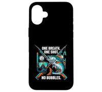 Custodia per iPhone 16 Plus Spearfishing One Breath One Shot No Bubbles Diver