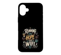 Custodia per iPhone 16 Plus Speranza Wifi Caffe Divertente