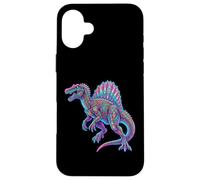 Custodia per iPhone 16 Plus Spinosaurus Sail Dinosauro Cretaceo Carnivoro