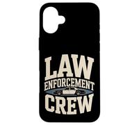 Custodia per iPhone 16 Plus Squadra di polizia dell'equipaggio delle forze dell'ordine