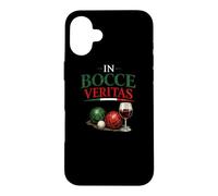 Custodia per iPhone 16 Plus Squadra italiana di giocatori di bocce In Bocce Veritas
