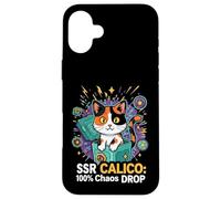 Custodia per iPhone 16 Plus SSR Calico Cat 100% Chaos Drop Gacha Gaming Loot Box