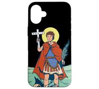 Custodia per iPhone 16 Plus St Expeditus Expedite Expedito Hodie Cattolico Saint Spartan