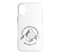 Custodia per iPhone 16 Plus Stampa fronte e retro Christian Faith Can Move Mountains