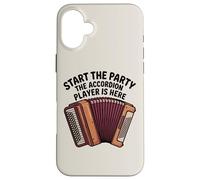 Custodia per iPhone 16 Plus Start The Party Fisarmonica Player Music Instrument