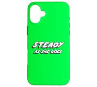 Custodia per iPhone 16 Plus Steady as She Goes | 2000's Music Song White