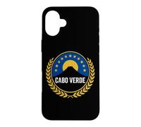 Custodia per iPhone 16 Plus Stemma del patrimonio dell'isola degli squali blu di Capo Verde