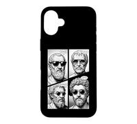Custodia per iPhone 16 Plus Stoico Virtù Saggezza Temperanza Giustizia Coraggio Fumetto