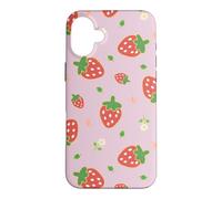 Custodia per iPhone 16 Plus Strawberry Floral Garden Cottagecore Aesthetic