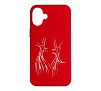 Custodia per iPhone 16 Plus Studiare la sagoma bianca mistica derviscio