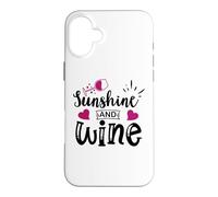 Custodia per iPhone 16 Plus Sunshine & Wine Book Club Merch,Read Between the Wines Women