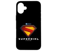 Custodia per iPhone 16 Plus Supergirl 2026 Full Color Shield Name Under Shield