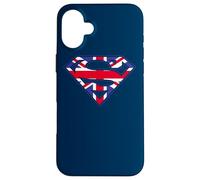 Custodia per iPhone 16 Plus Superman Great Britian Shield