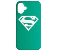 Custodia per iPhone 16 Plus Superman Green & White Shield