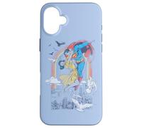 Custodia per iPhone 16 Plus Superman Rainbow Love