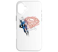 Custodia per iPhone 16 Plus Superman Super American Flag