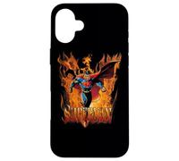 Custodia per iPhone 16 Plus Superman Through the Fire