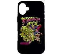 Custodia per iPhone 16 Plus Superman Versus Metallo Blacklight