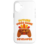 Custodia per iPhone 16 Plus Sviluppatore di videogiochi Future Thanksgiving Gaming Fun Boy Kid