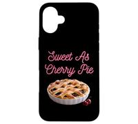 Custodia per iPhone 16 Plus Sweet As Cherry Cream Pie Divertente sarcastico ciliegie detti