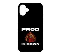 Custodia per iPhone 16 Plus SysAdmin Prod Is Down Server On Fire DevOps Tech Humor