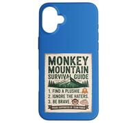 Custodia per iPhone 16 Plus T-shirt Punch Monkey Primate Highland Adventure Advice