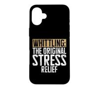 Custodia per iPhone 16 Plus Tagliare l'originale Stress Relief Carving