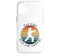 Custodia per iPhone 16 Plus Tai Chi rende il mio giorno, donne retrò vintage anni '80 Yin Yang